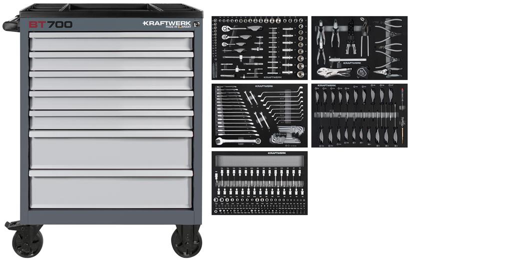 Mobile Tool Cabinet BT700, 7 drawers, 274 pcs.