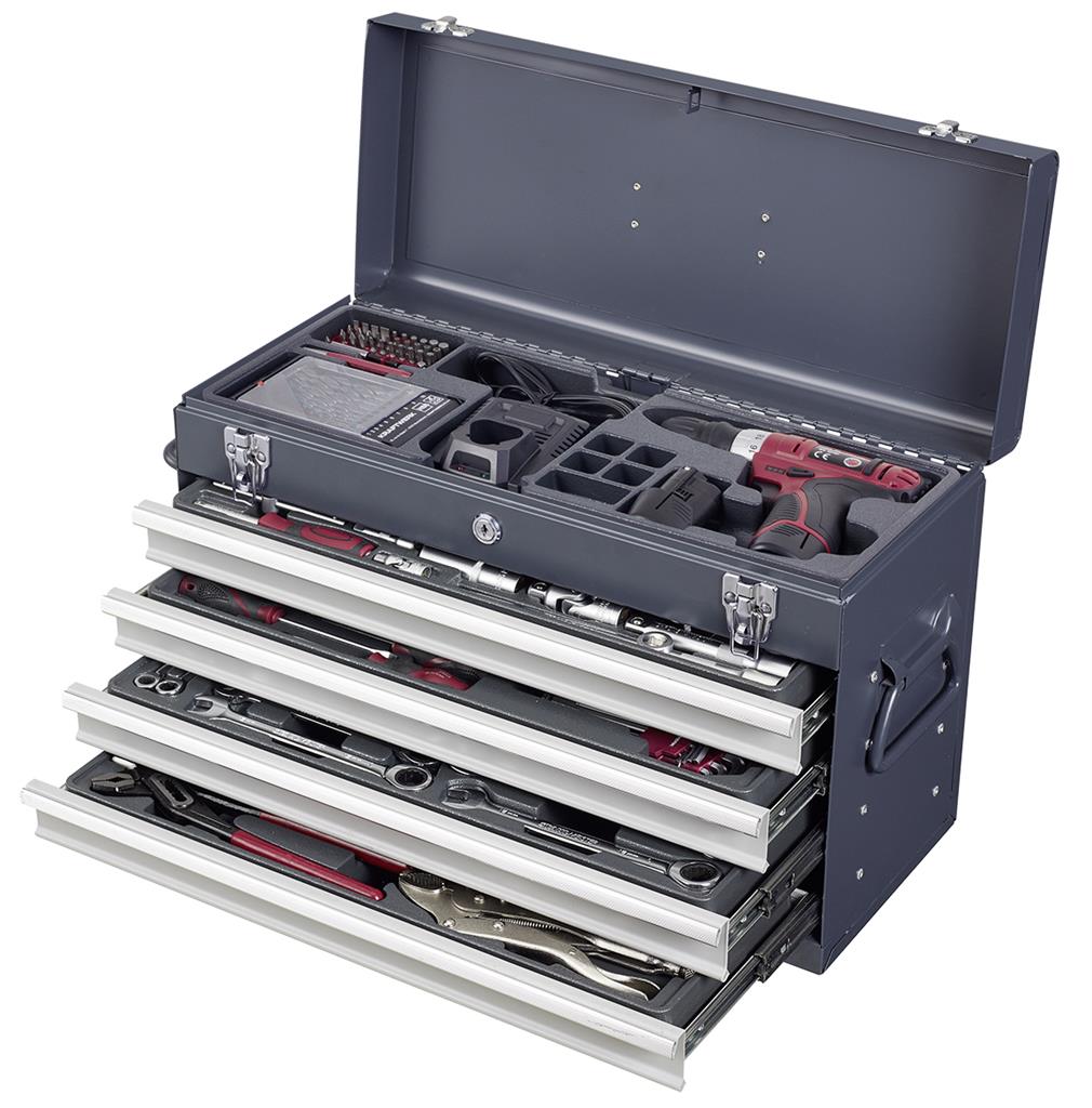 Universal tool-chest with cordless drill