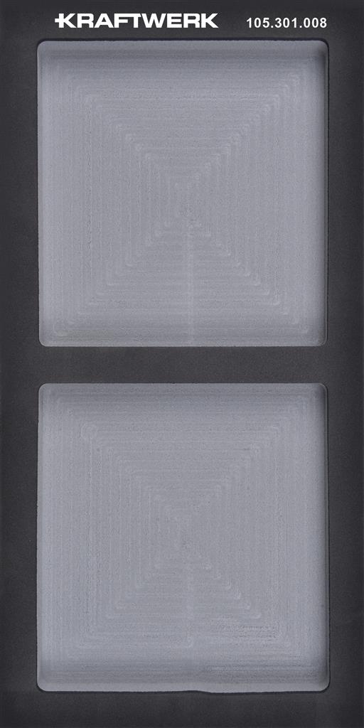 BASIC LINE EVA Inserto vuoto 20x40 cm, 2 scomparti