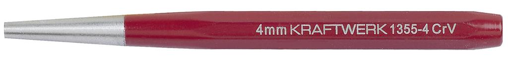 Taper punch 4 mm x 120 mm painted finis
