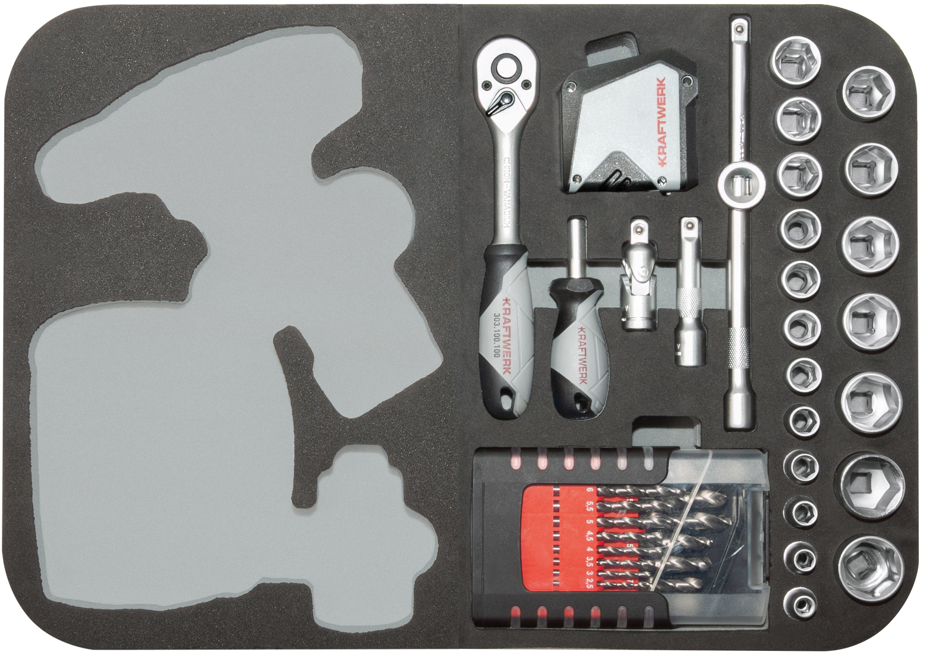 Boîte à outils B160, 3/8", 162-pcs.+ Bosch