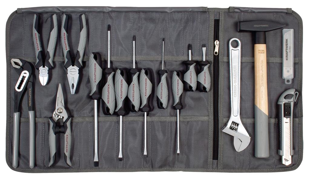 BASIC LINE Tool Bag with Tools, 28 pcs.