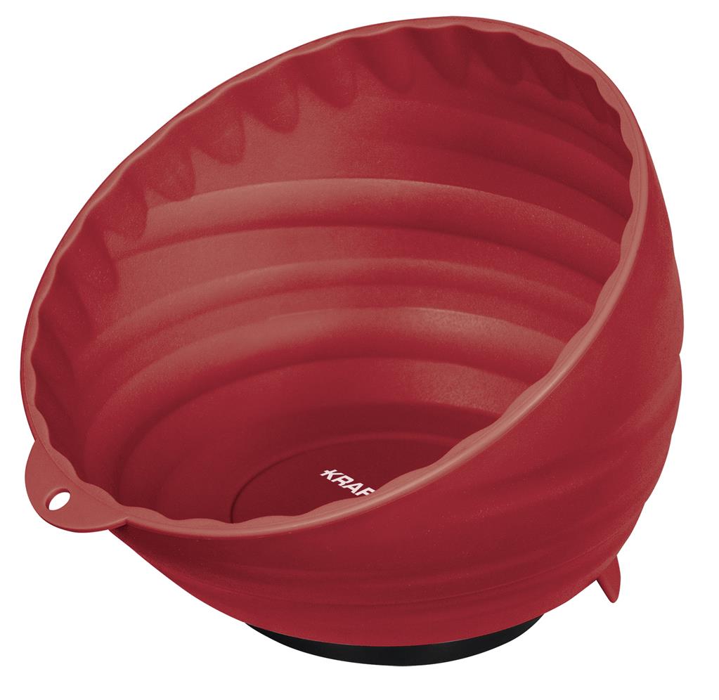 Plastic magnetic bowl, red, Ø 150 mm