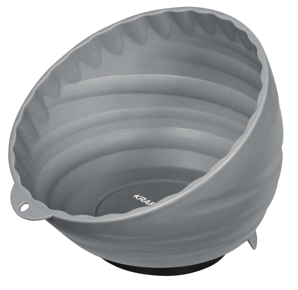 Plastic magnetic bowl, grey Ø 150 mm