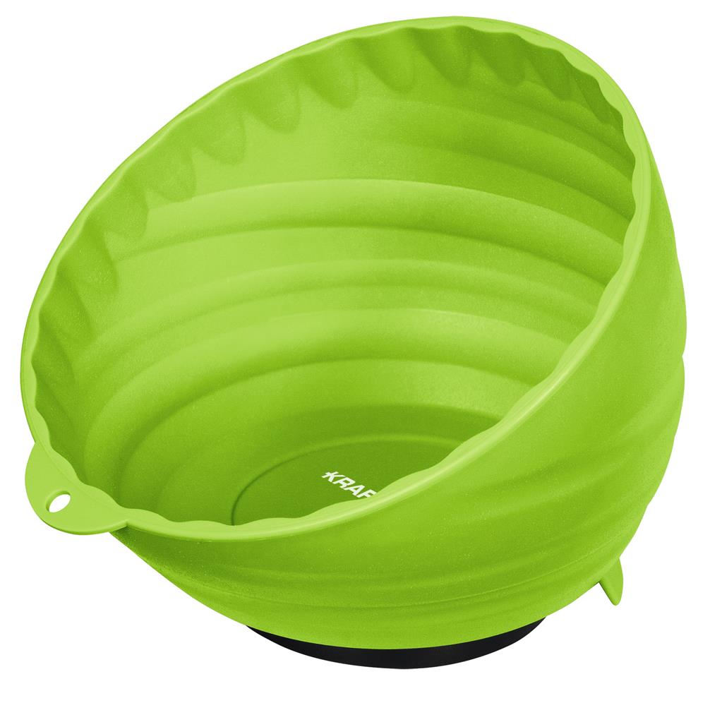 Plastic magnetic bowl, green  Ø 150 mm