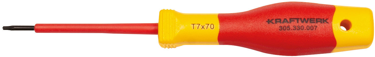 VDE screwdriver tamper TX T7