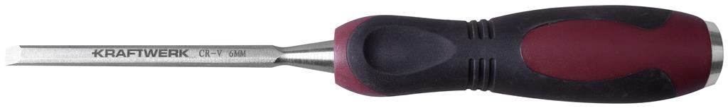 Wood chisel with strike cap, 6 mm