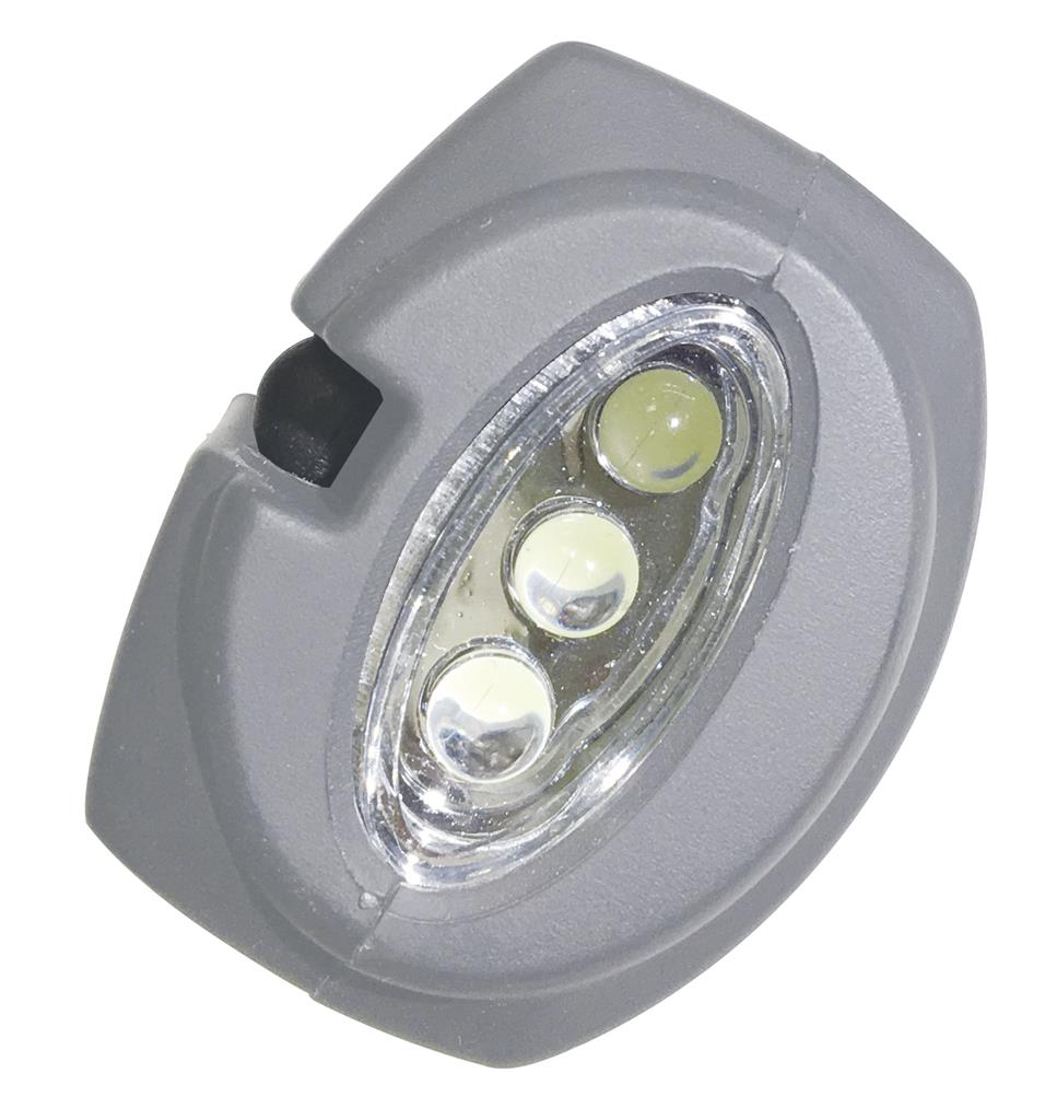 Lampada COB-LED ricaricabile 2W+3 LED