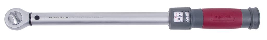 Clicker torque wrench 3/8" 25-125 Nm