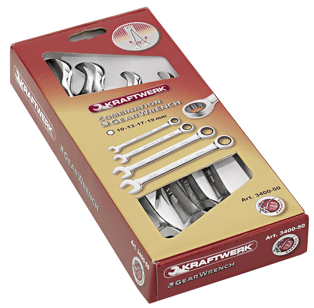 4-p. GearWrench set 10-13-17-19 mm