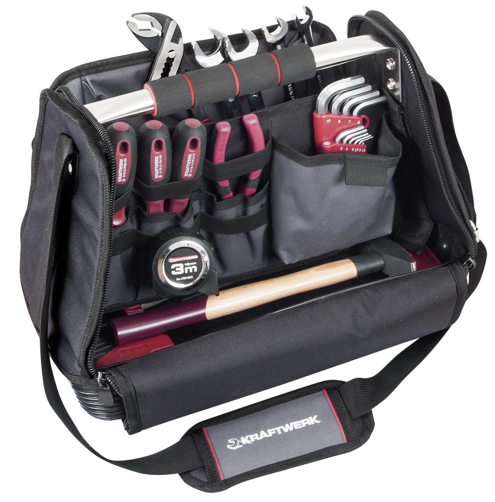 15" tool bag, equipped, 30pcs
