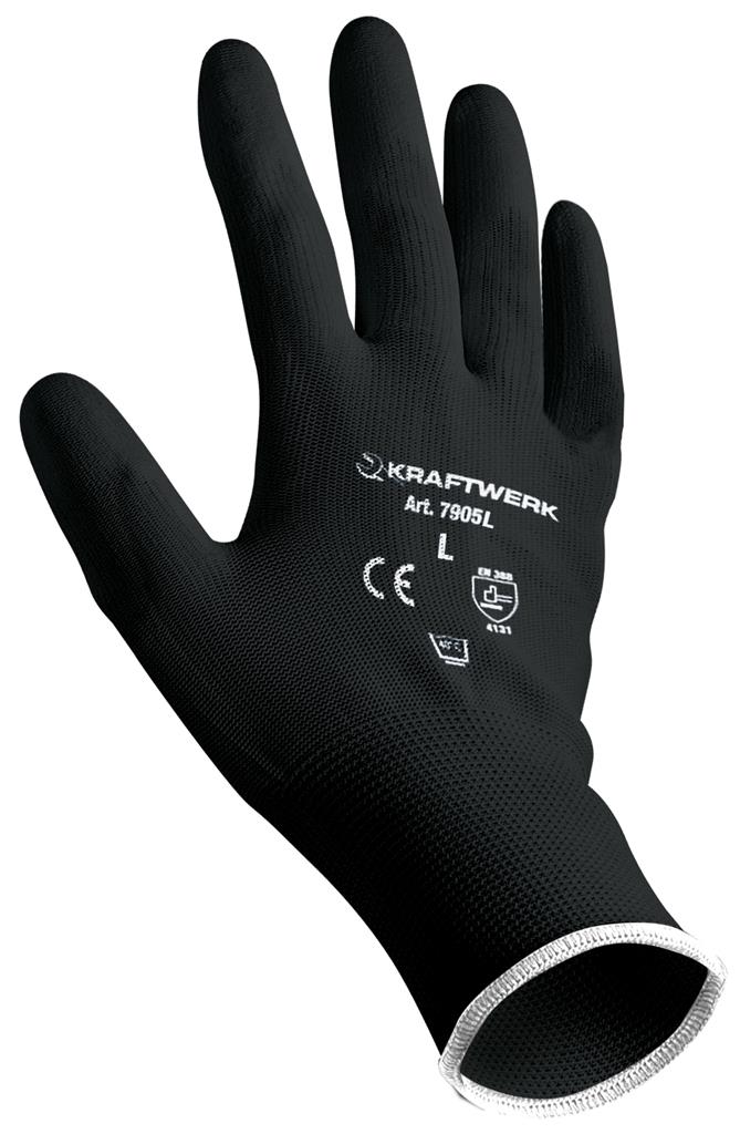 PU working gloves L (12 pcs.)