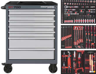 Servante d'atelier BT700 - 7 tiroirs sans outils