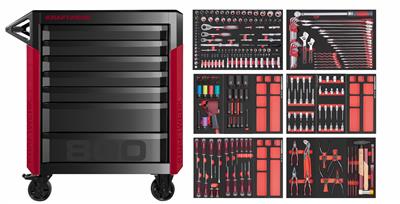 PRO LINE Mobile Tool Cabinet PT800 7 drawers 279 pcs.