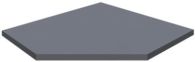 Solid Surface CEMENT GREY per 3964-16