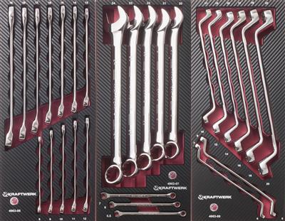 Double ring and combination wrenches, 28 pcs.