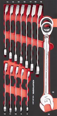 PRO LINE EVA3 Ratchet combination wrench 20x40 14-pcs.