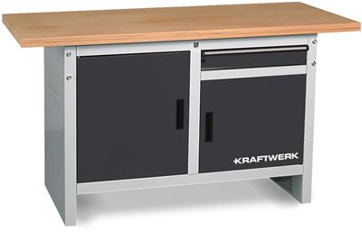 Workbench, 840x1500x700 mm, 2 doors, 1 drawer