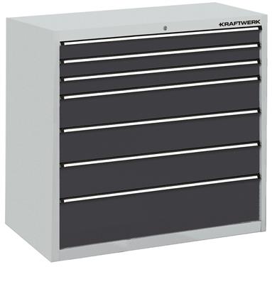 Drawer cabinet  with 7 drawers, 1000x1000x695 mm V150