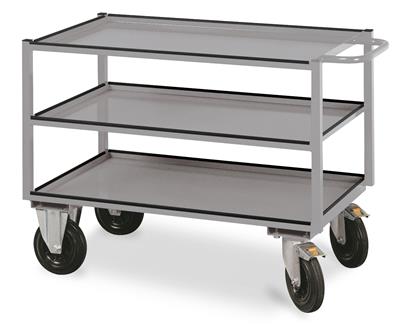 Table trolley with 3 loading areas, 805x1240x600 mm, 51 KG