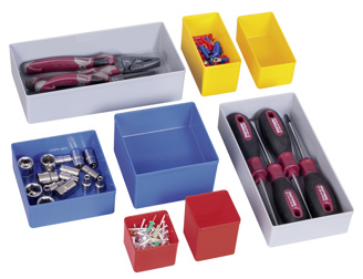 Insert bin set 5, 26 pieces, with 45 mm height