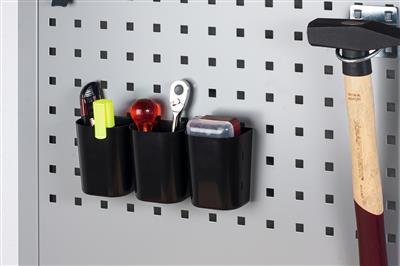 Universal box for tool wall, 90x75x50 mm, 5pcs