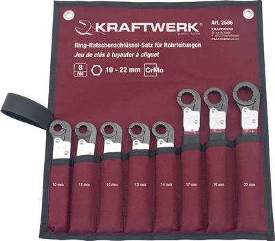 8-p. opening ratchet wrench set