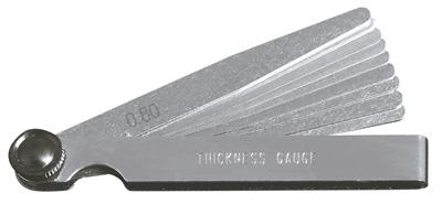 Feeler gauge 10 blades 0.05-0.8 mm