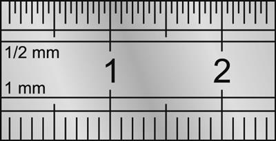 Réglet semi-rigide inox 300 mm