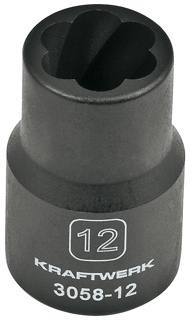 Estrattore H.D. per dadi rovinati 1/2" dr. 12 mm attacco 1/2