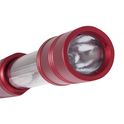 COB LED-Alu-2-Akku-Handlampe Li-Ion 2+2W