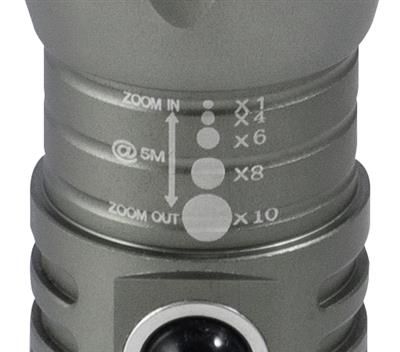 KW Alu-LED-Taschenlampe mit Zoom
