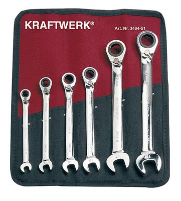 6-p. rev. GearWrench set 8-19 mm pouch
