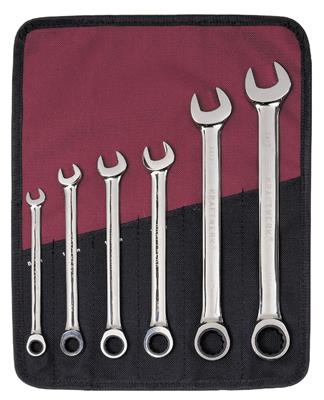6-p. GearWrench set 8-19 mm pouch