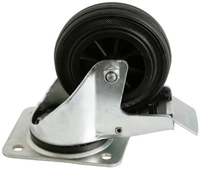 Guide wheel with brake
