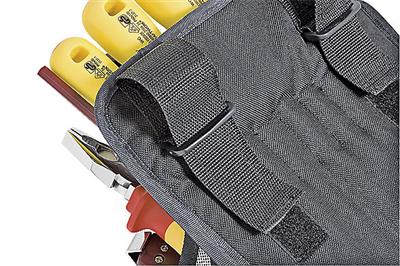 Electrician tool set with belt pouch