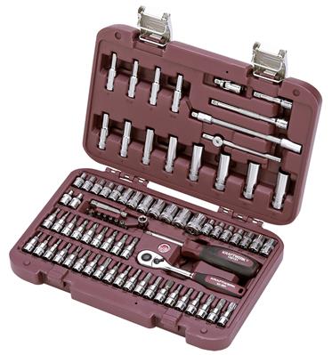 78-p. 1/4" socket wrench case HIGHTECH