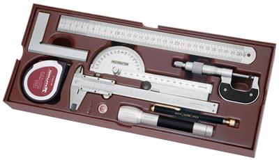 9-p. COMPLETO measuring tool set