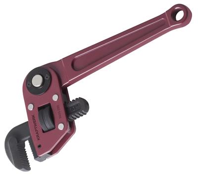 Pipe wrench with adjustable head