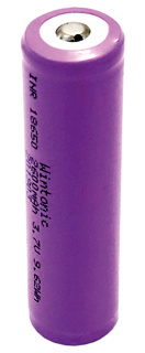 Batterie,  3.6 V, 2600 mAh, Li-Ion 18650, pour COMPACT 500