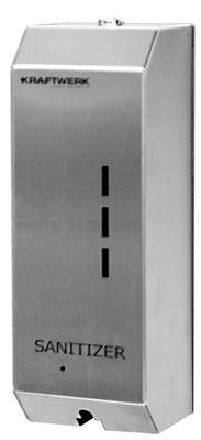Touch Free Sanitizer Dispenser for wall mounting, stainless