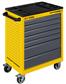 Mobile Tool Cabinet BT700 yellow VDE 60/40 7 drawers
