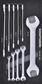 Open-end wrench set 10-pcs. Inlay 20x40