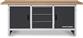 Workbench Serie 23, 840x2000x700 mm, 2 doors, 3 drawers
