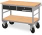 Tool trolley with 2 drawers and 1 shelf, 835x1300x600 mm, 75