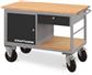 Rolling workbench with 1 drawer box, 1 drawer and 1 shelf
