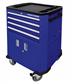 4-drawer and 2 doors Mobile Tool Cabinet blue