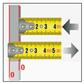 Tape ruler chrome plated 3 m x 16 mm